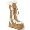 DemoniaCult - CUBBY311 Bottes de plateforme - Crème Product image